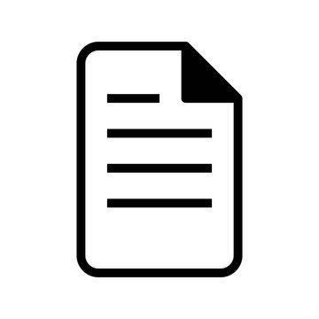 Icon Paper With Style Glyph