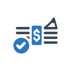 Poster - Cash payment icon