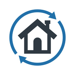 Sticker - Home relocation icon