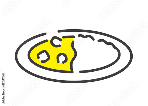 ベクターイラスト素材 料理 カレーライス Wall Mural ケイーゴ K