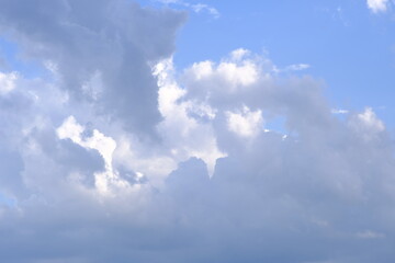 Poster - clouds and blue sky in nature background