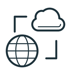cyberspace vector icon