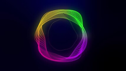 Wall Mural - abstract background of colored lines. power channel