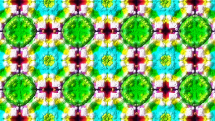 Sticker - Digital Illustration Kaleidoscope Pattern