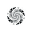 © Template Dealer - Vortex Circle logo abstract circle shape - spiral motion twirl twist curve rotation spin whirlpool radial warp geometric shape for businesses - spinning circle