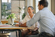 © Jacob Lund - Coworkers having new project discussion