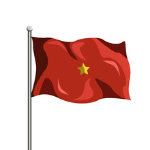Vietnam Flag Vector Illustration, For Vietnam Theme