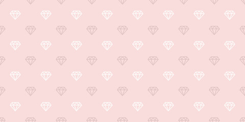 Poster - Diamonds seamless repeat pattern vector background