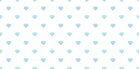 Poster - Blue diamonds seamless repeat pattern vector background