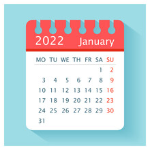 January 2022 - Calendar Icon