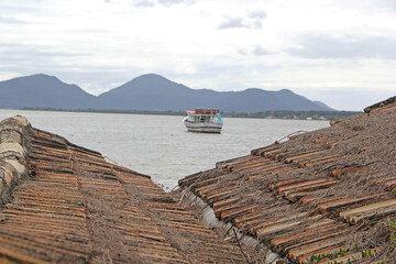 Sticker - boat at sea
