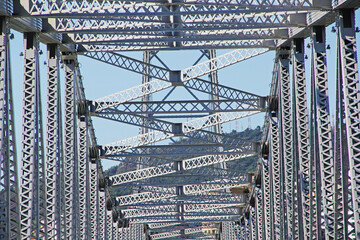 Canvas Print - metal gate bridge