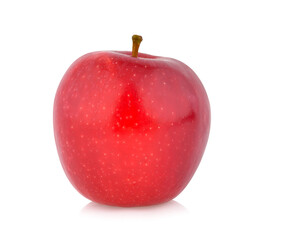 Wall Mural - Fresh red apple isolated on white.