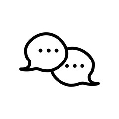 Poster - Comment icon vector. Speech bubble icon symbol 