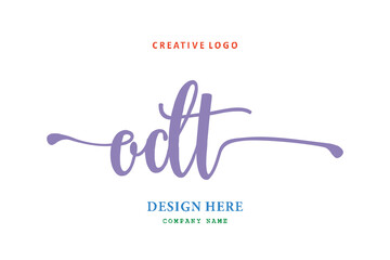 ODT lettering logo is simple, easy to understand and authoritative