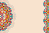 Fototapeta Kuchnia - Vector ornamental background with mandala
