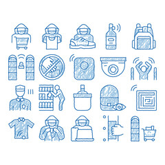 Poster - Shoplifting icon hand drawn illustration