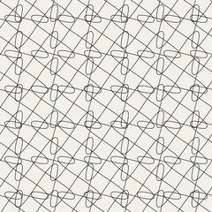 Aufkleber - Wavy scribbles wallpaper. Monochrome and same sctribble.
