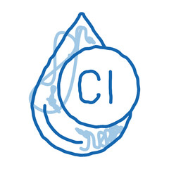 Sticker - Water Cistern Tower doodle icon hand drawn illustration