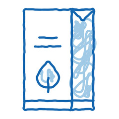 Poster - Flour Milk Juice Package Packaging doodle icon hand drawn illustration