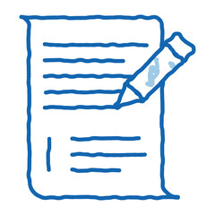 Poster - Pen Writing On Paper List Agile Element Vector