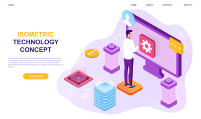 Poster - high technology concept