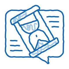 Poster - Lengthy Negotiations doodle icon hand drawn illustration