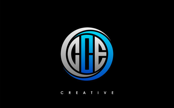 CCE Letter Initial Logo Design Template Vector Illustration