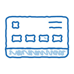 Canvas Print - Credit Card doodle icon hand drawn illustration