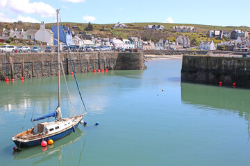 Wall Mural - Portpatrick harbour in Galloway, Scotland	