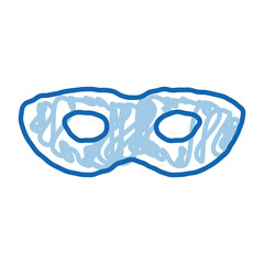 Sticker - Sex Face Mask doodle icon hand drawn illustration