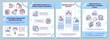 Customer behavior segmentation brochure template