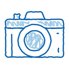Poster - Photo Camera doodle icon hand drawn illustration