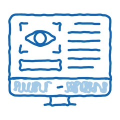 Poster - Optometry Online Information doodle icon hand drawn illustration