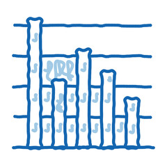 Poster - Statistician Infographic doodle icon hand drawn illustration