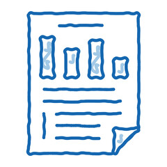 Aufkleber - Statistician Report Document doodle icon hand drawn illustration