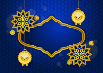 Wall Mural - Eid al adha template background design