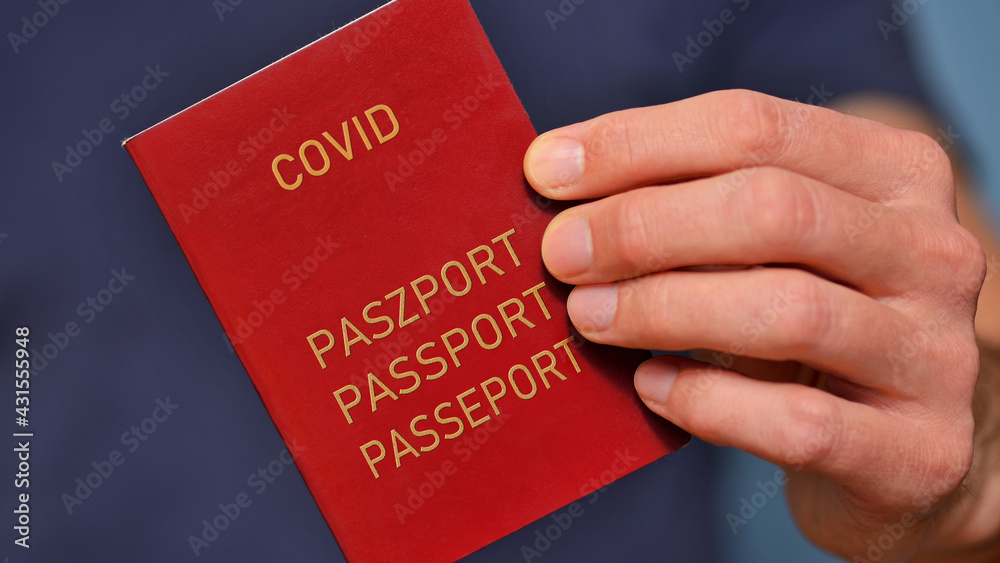 Paszport covidowy. - obrazy, fototapety, plakaty 