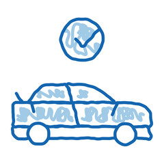 Poster - Fixed Car doodle icon hand drawn illustration
