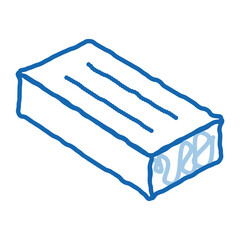 Sticker - Brick Block doodle icon hand drawn illustration