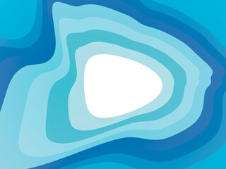 Poster - Bright sunny blue cyan white abstract wavy geometric smooth lines stripes background pattern for banner or video