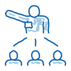 Poster - Speaker Leader for People Icon Vector Illustration