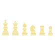 © hartini - chess pieces icon set vector sign symbol