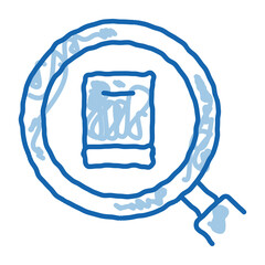 Poster - specific book target doodle icon hand drawn illustration