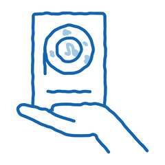Poster - voice recorder doodle icon hand drawn illustration