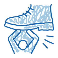 Poster - human suppression doodle icon hand drawn illustration