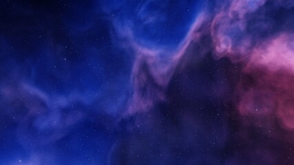 nebula gas cloud in deep outer space, colorful space background with stars