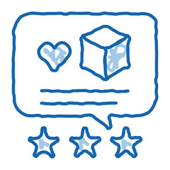 Poster - package delivery estimate doodle icon hand drawn illustration