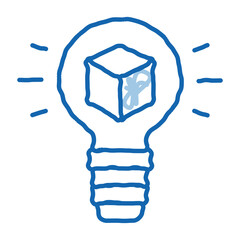 Poster - savvy parcel doodle icon hand drawn illustration