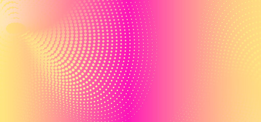 Poster - Abstract colorful background with dotted. Minimal gradient color banner for copy media space.